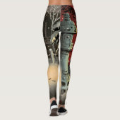 Leggings Tsuchiya Koitsu - Neige au temple de Nezu (Dos)