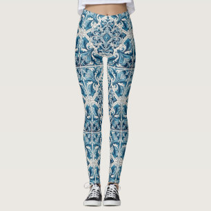 Leggings Tuile bleue portugaise