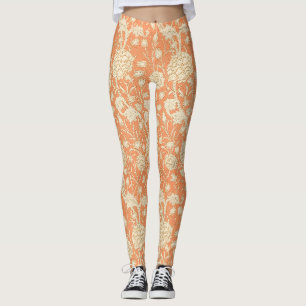 Leggings Tulipe sauvage de William Morris, Art floral orang
