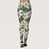 Leggings Tulipes blanches et rouges (Dos)