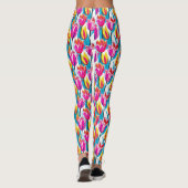 Leggings Tulipes d'art pop (Dos)