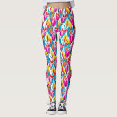 Leggings Tulipes d'art pop (Devant)