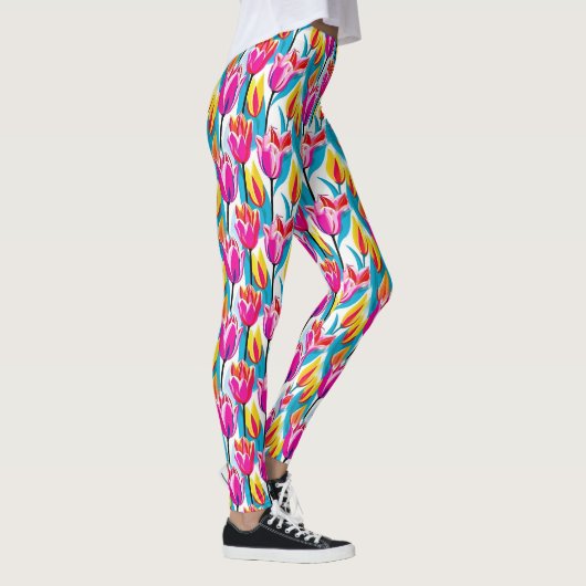 Leggings Tulipes d'art pop (Droite)