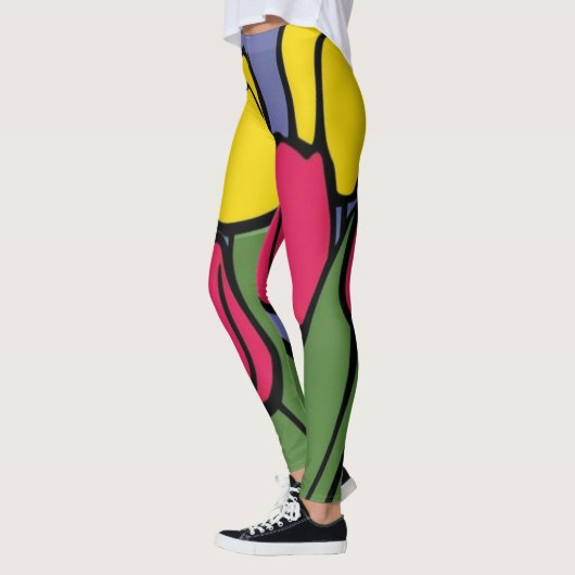 Leggings Tulipes de printemps (Gauche)