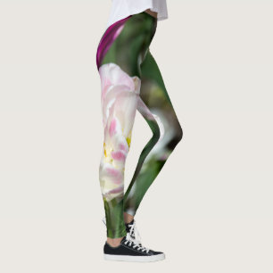 Leggings Tulipes rose vif par jour ensoleillé