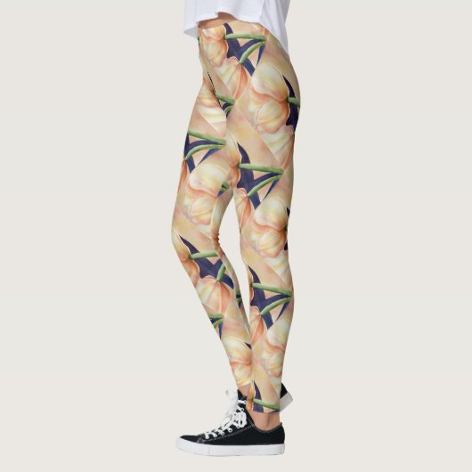 LEGGINGS TULIPS ORANGE JAUNE | LÉGUMES FLORAUX (Gauche)