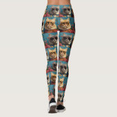 Leggings Turc Angora Chat avec coeur Rose Saint Valentin (Dos)