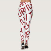 Leggings Turquie Drapeau turc Motif de typographie (Dos)