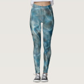 Leggings Turquoise Abstrait (Devant)