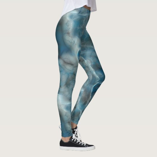 Leggings Turquoise Abstrait (Droite)