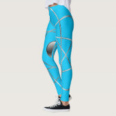 Leggings turquoise atomique (Gauche)