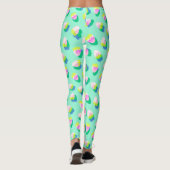 Leggings Turquoise aux fraises (Dos)