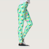Leggings Turquoise aux fraises (Droite)