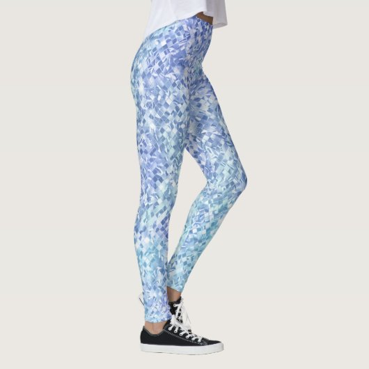 Leggings Turquoise bleu et pourpre chatoyant (Droite)