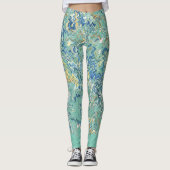 Leggings Turquoise bleu turquoise vert chic Motif unique (Devant)