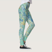 Leggings Turquoise bleu turquoise vert chic Motif unique (Droite)