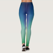 Leggings Turquoise/citron vert (Dos)