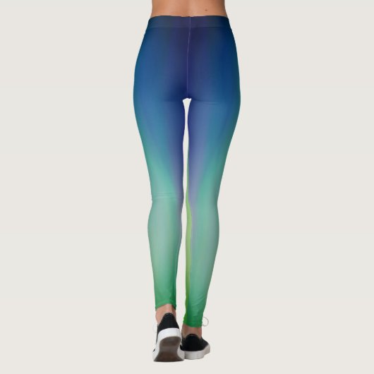 Leggings Turquoise/citron vert (Dos)