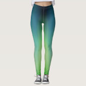 Leggings Turquoise/citron vert (Devant)