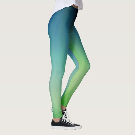 Leggings Turquoise/citron vert (Droite)