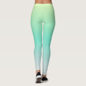 Leggings Turquoise Clair Moderne Ombre (Dos)