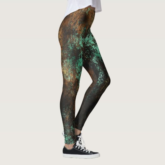 Leggings Turquoise Cooper Patina Metallic (Droite)