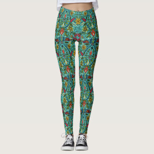 Leggings turquoise d'aziza