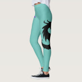 Leggings Turquoise des jambières de Siren Dragons (Gauche)