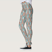 Leggings Turquoise et cuivre (Gauche)