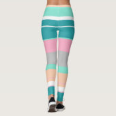 Leggings Turquoise et Pêche Vibe Positive (Dos)