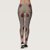 Leggings Turquoise et rouge de grange (Dos)