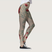 Leggings Turquoise et rouge de grange (Droite)
