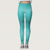 Leggings turquoise modernes (Devant)