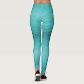 Leggings turquoise modernes (Dos)