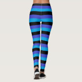 Leggings Turquoise, noir et bleu (Dos)