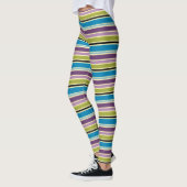 Leggings Turquoise pourpre et mauve (Gauche)