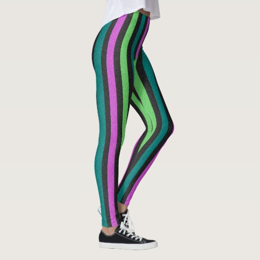 Leggings Turquoise, Vert citron, Parties scintillant rose c (Droite)