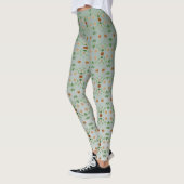 Leggings turquoises (Gauche)