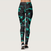 Leggings Turquoises points saillants Camo (Dos)