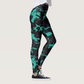 Leggings Turquoises points saillants Camo (Droite)