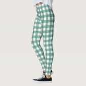 Leggings turquoises verts pour femmes (Gauche)