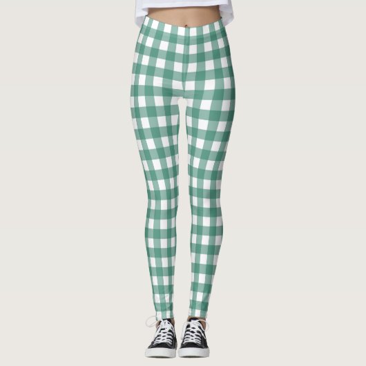 Leggings turquoises verts pour femmes (Devant)