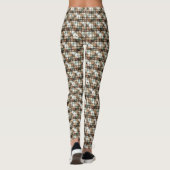Leggings Tweed tressé diagonal rustique Terre (Dos)