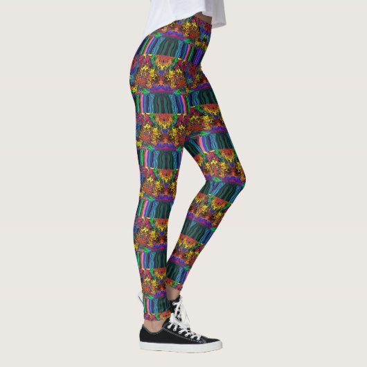 Leggings Twirlers colorés Abstraits / Poussés / Demi-Pots / (Droite)