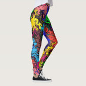 Leggings Twirly coloré Abstrait / (Droite)