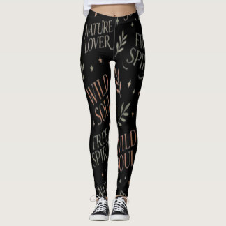 Leggings Typographie Âme Sauvage