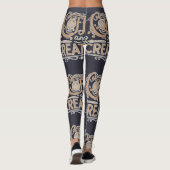 Leggings Typographie Café et Créativité (Dos)