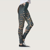 Leggings Typographie calmante Sophistiqué Laggings Design (Droite)