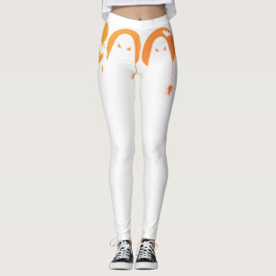 Leggings TYPOGRAPHIE effrayante et mignonne avec chauves-so