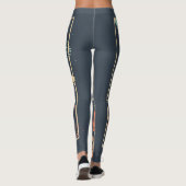 Leggings Typographie parisienne : affiche Eiffel abstraite. (Dos)